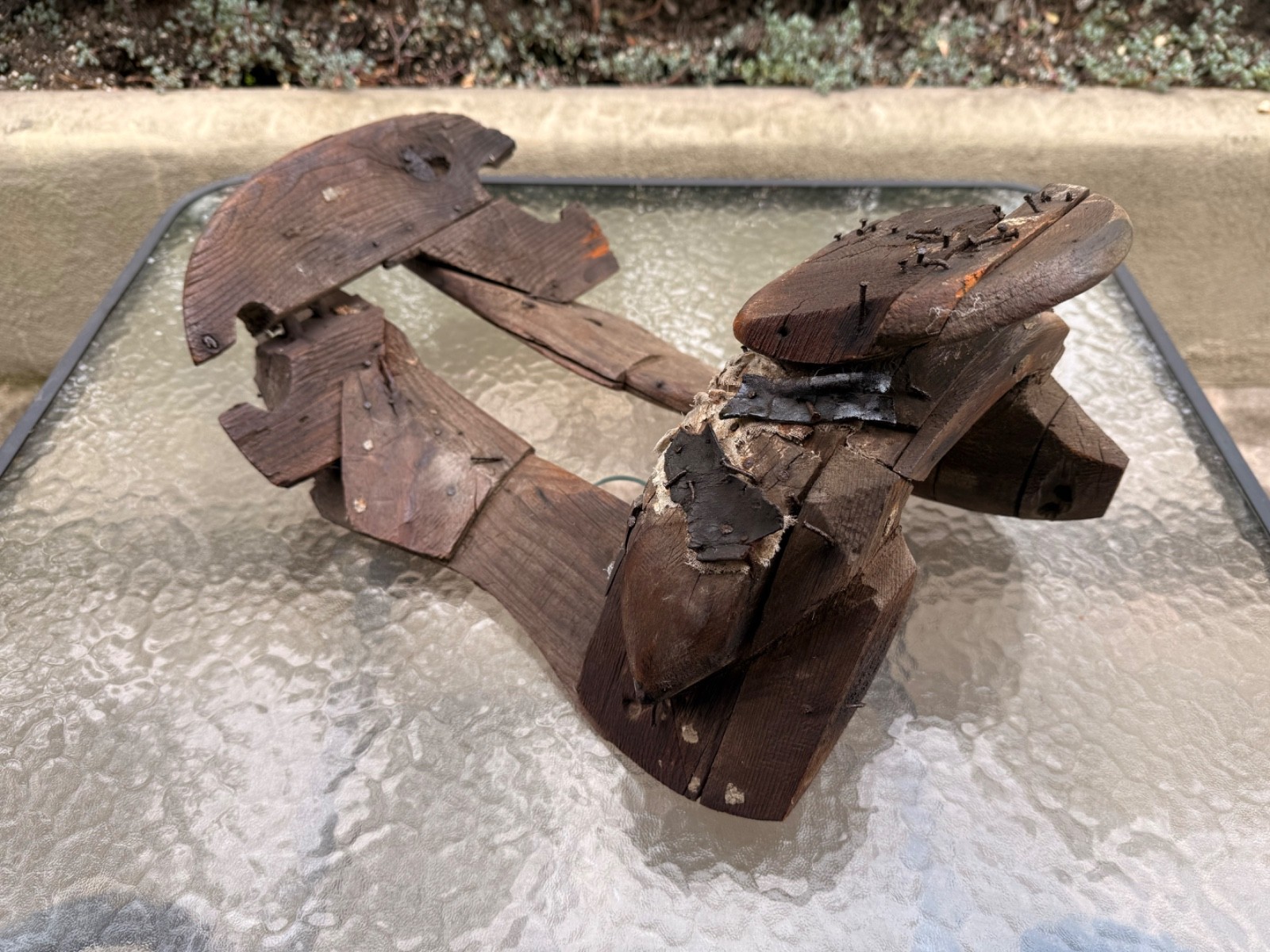 Old Antique Primitive Hand Carved Wooden Saddle Western Americana