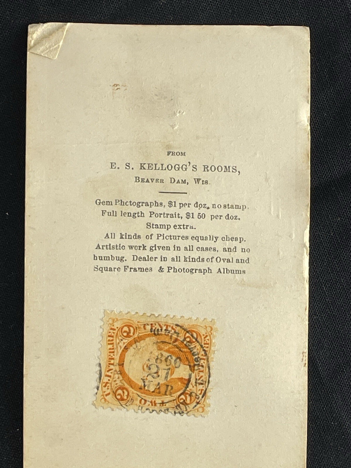 Original Civil War CDV Photo Lot 8 w/ US Revenue Stamps Memorial Portrait 1860s