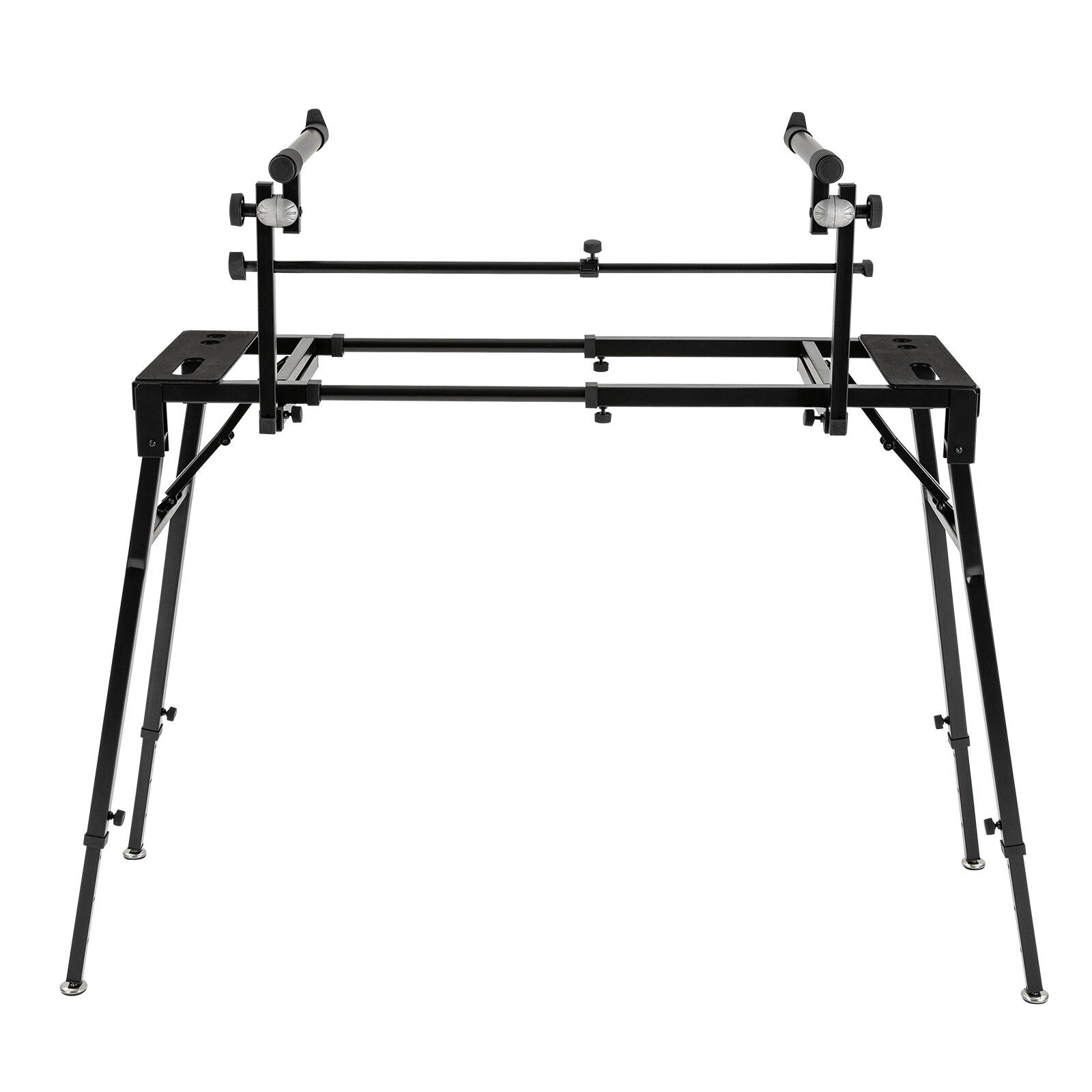Keyboard Stand DJ Workstation Table Top Piano Holder 2-Tier Double Studio Mount