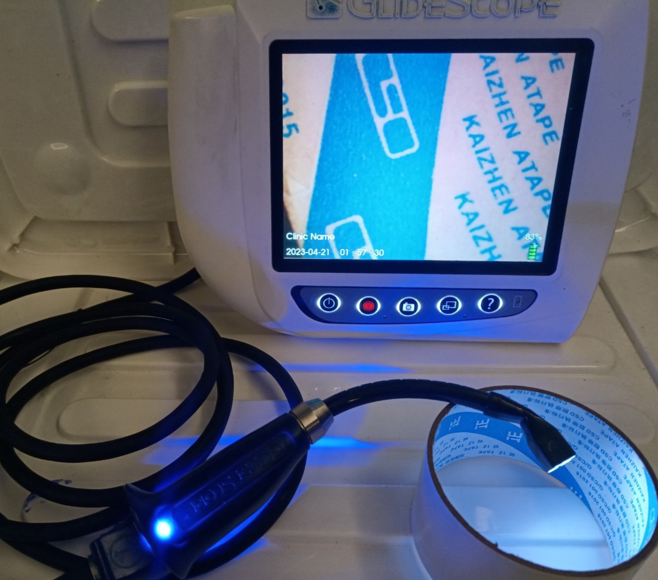 Verathon Glidescope 0570-0307 AVL 3-4 Baton Blade , Clear Image / Crack on Tip