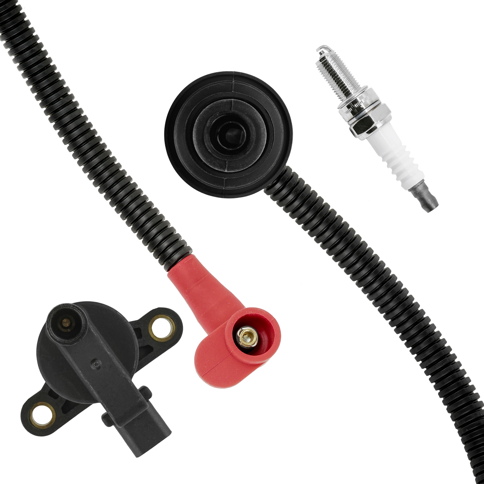 Ignition Coil w/ Spark Plug and Wire for Polaris Sportsman 570 2015-23 / 4015072