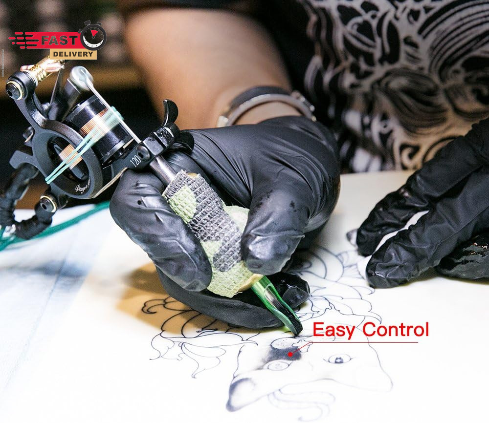 Dragonhawk Traditional Pro Complete Tattoo Kit - Two Machines Gun Easy Use Color