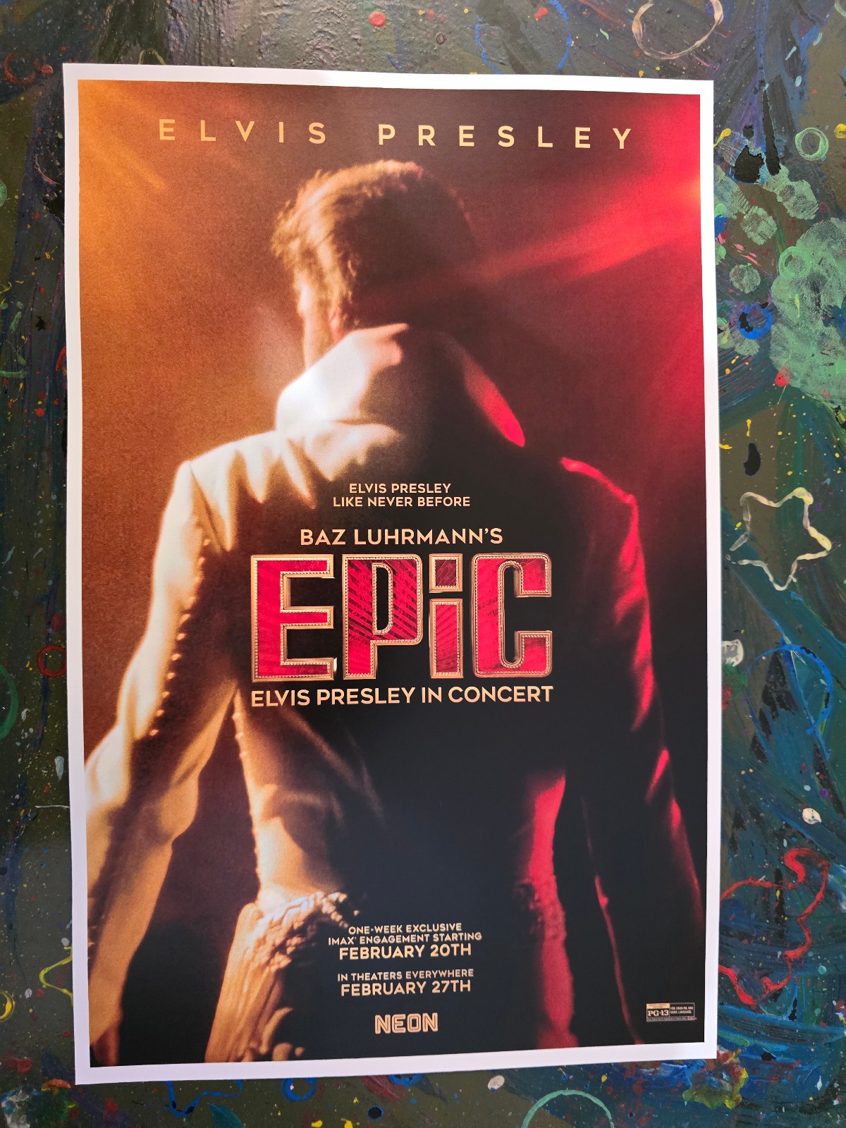 Epic Elvis Presley in Concert 11" X 17" Collector's Poster
