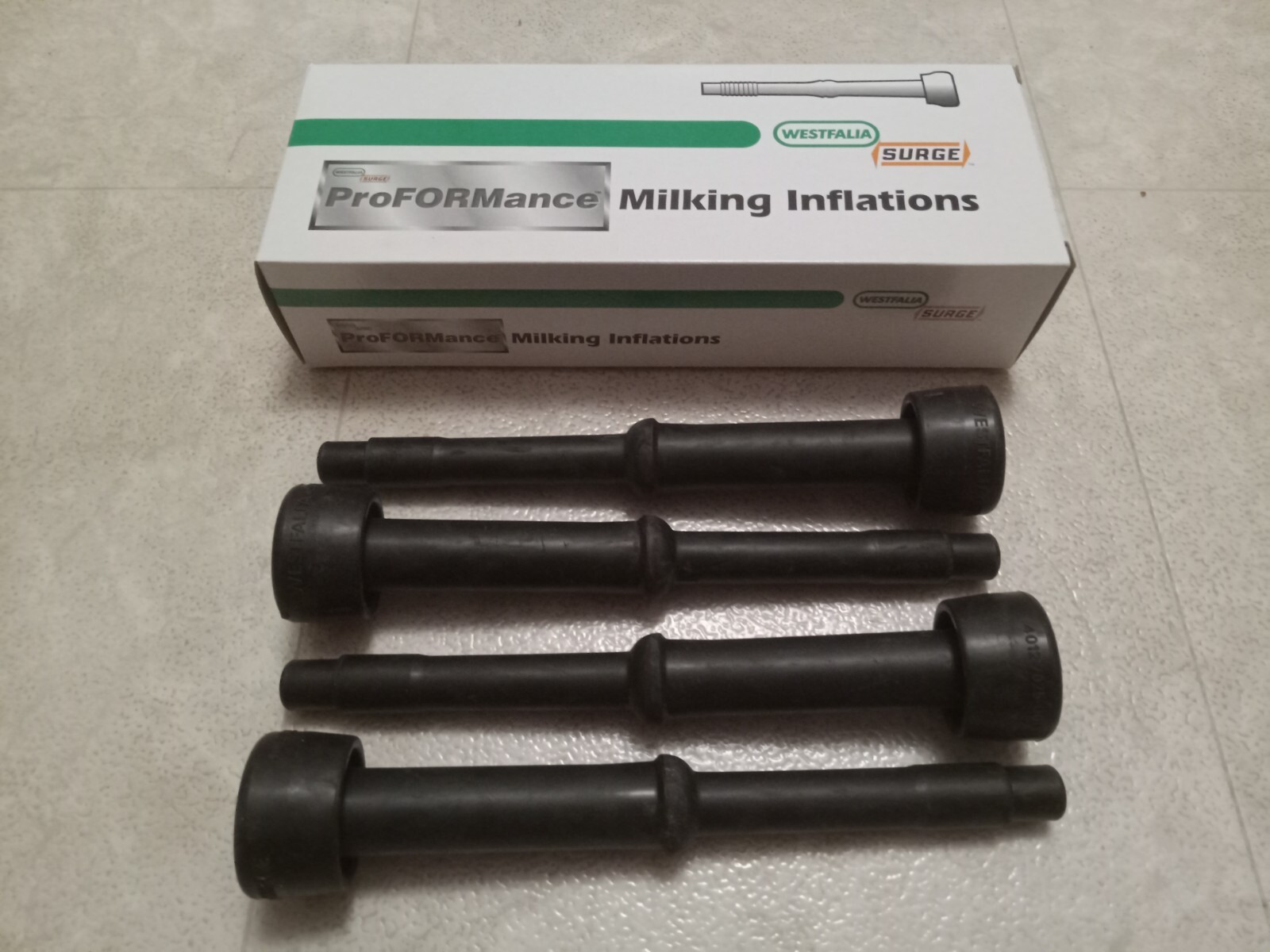 Box of 4 Surge Westfalia ProFORMance milking milker cup inflations 4012-7025-000