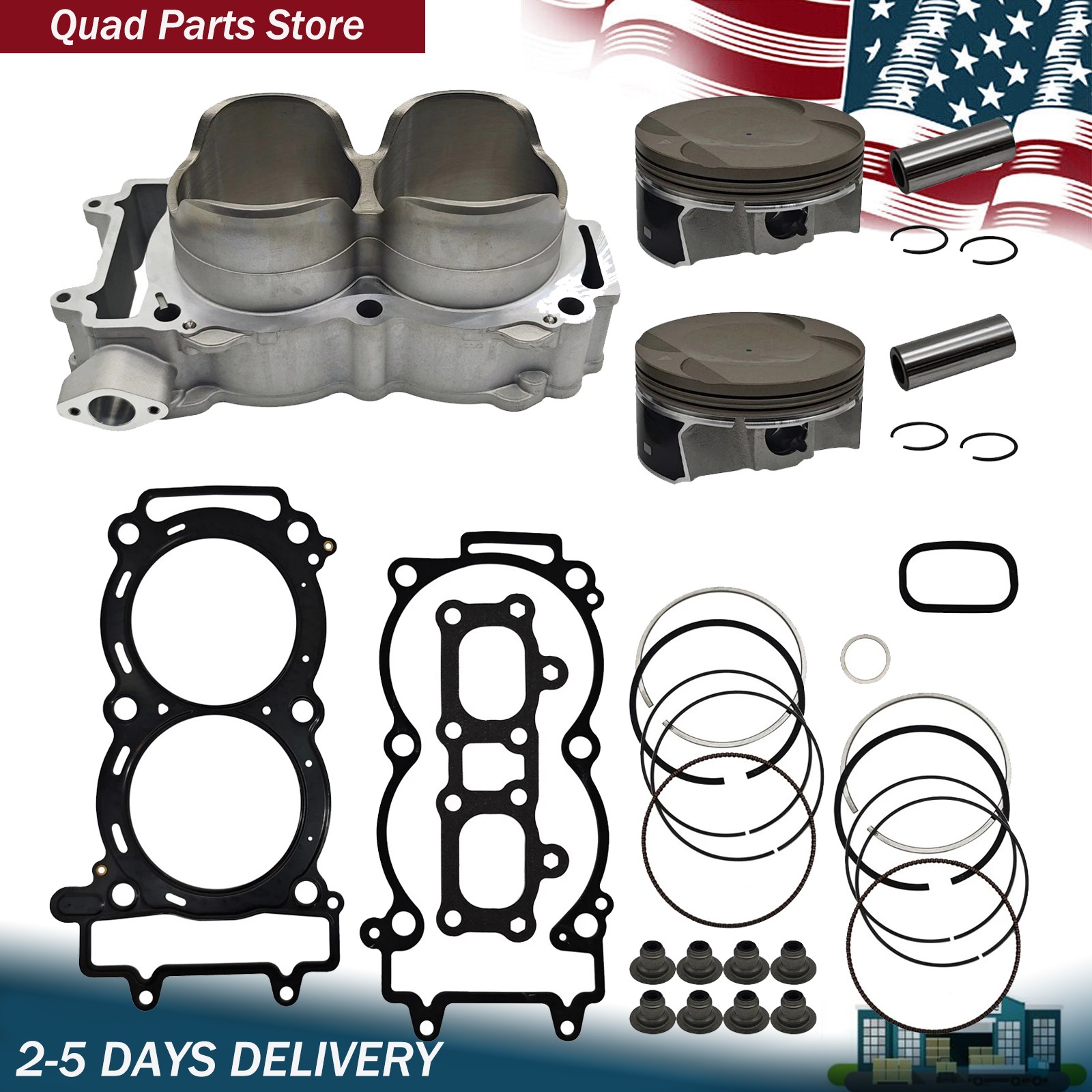 Cylinder Piston Gasket Kit 3023156 For Polaris RZR General 1000 XP 4 New (93mm)