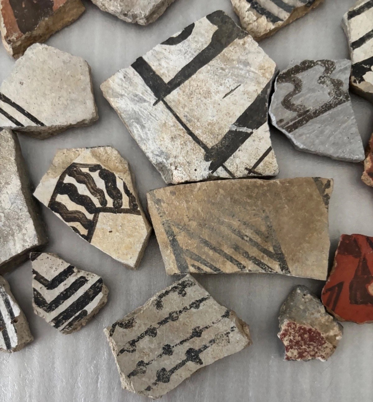 30+ Ancient Anasazi Native American Pottery Shards Arizona L10-D FREE SHIP