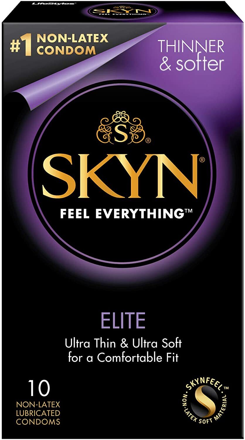 SKYN Elite Non-Latex Lubricated Condoms, 36 Count,10 count