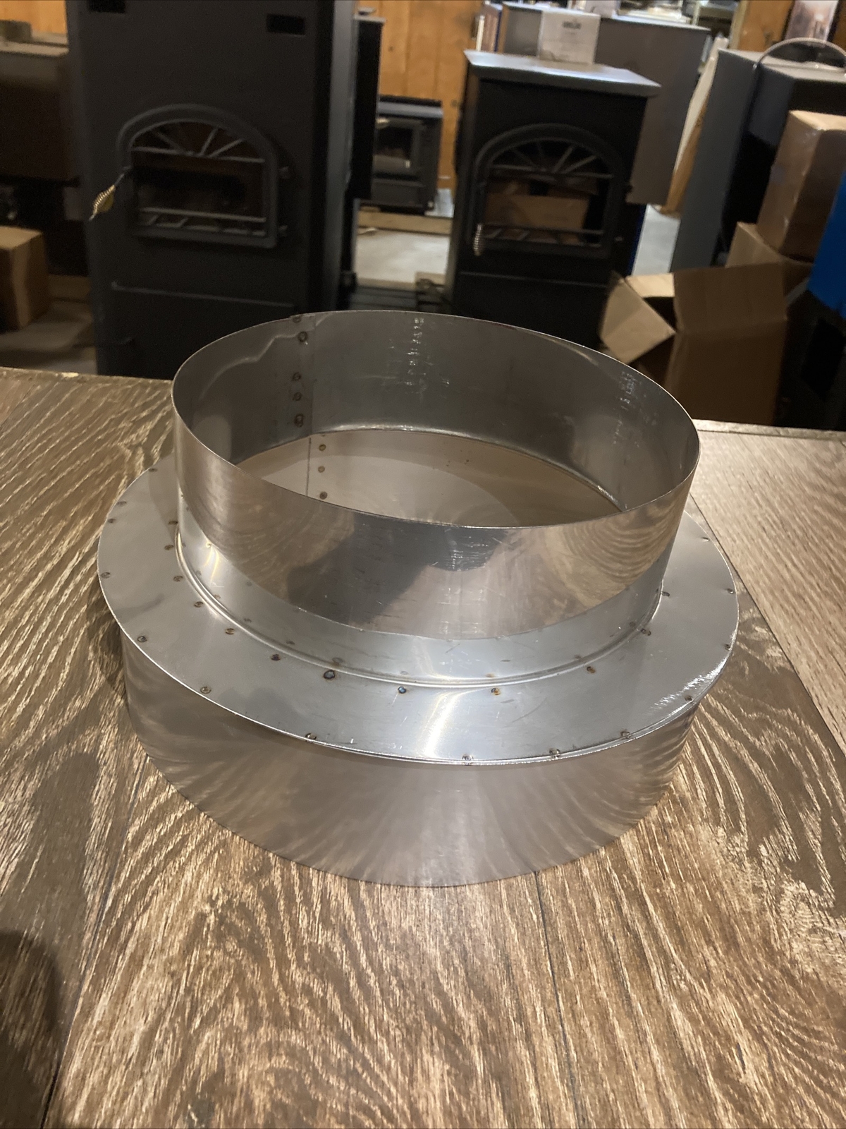 10” X 8” Stainless Steel Stove Pipe Chimney Increaser/Reducer