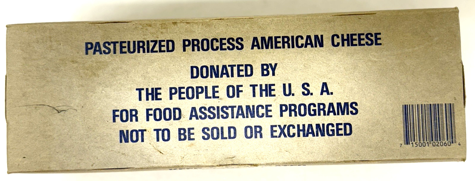 Vintage Government Cheese Box US Department of Agriculture USDA Dairy USA 5#