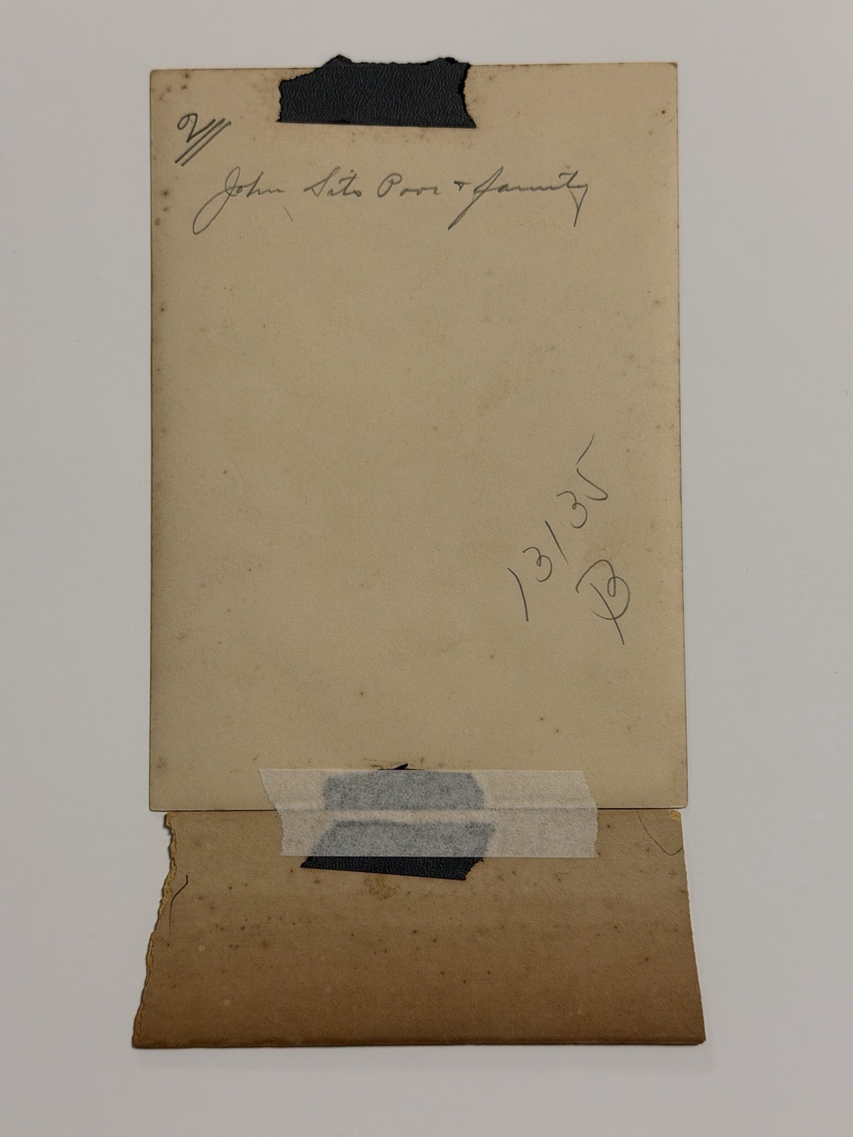 Antique Native American Indian Photograph Titled: "Jack Sits Poor, & Family"