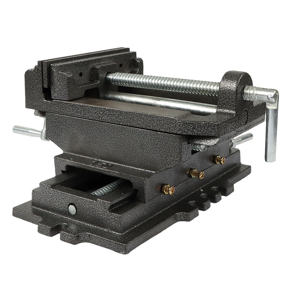 6" CROSS DRILL PRESS Vise X-Y Clamp Heavy Duty Machine Slide Metal Milling 2 Way