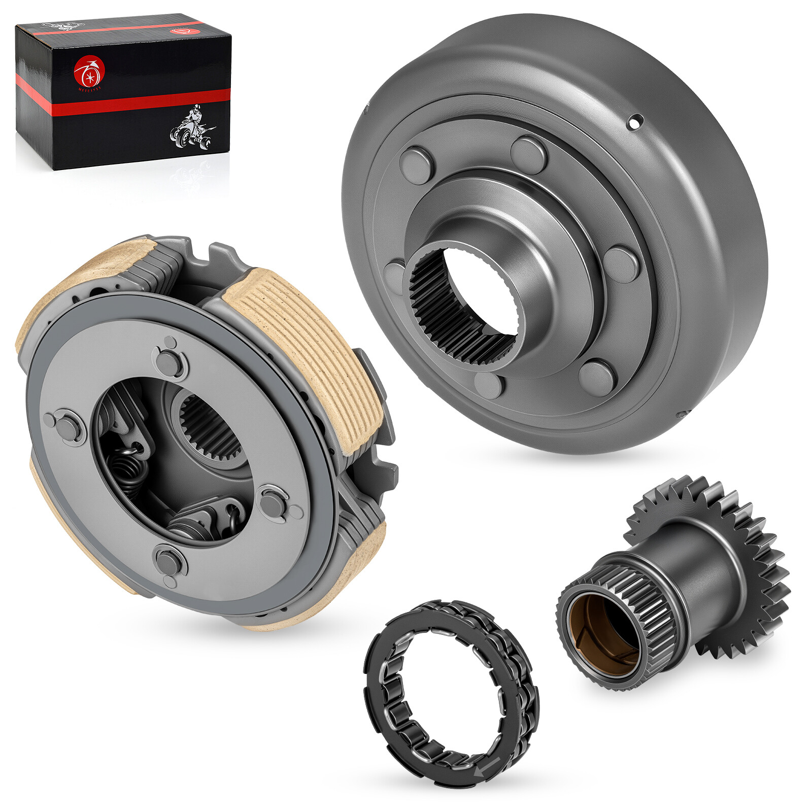 Wet Clutch Drum Housing Bearing Drive Gear For Honda Rancher 420 2x4 4x4 ES EPS