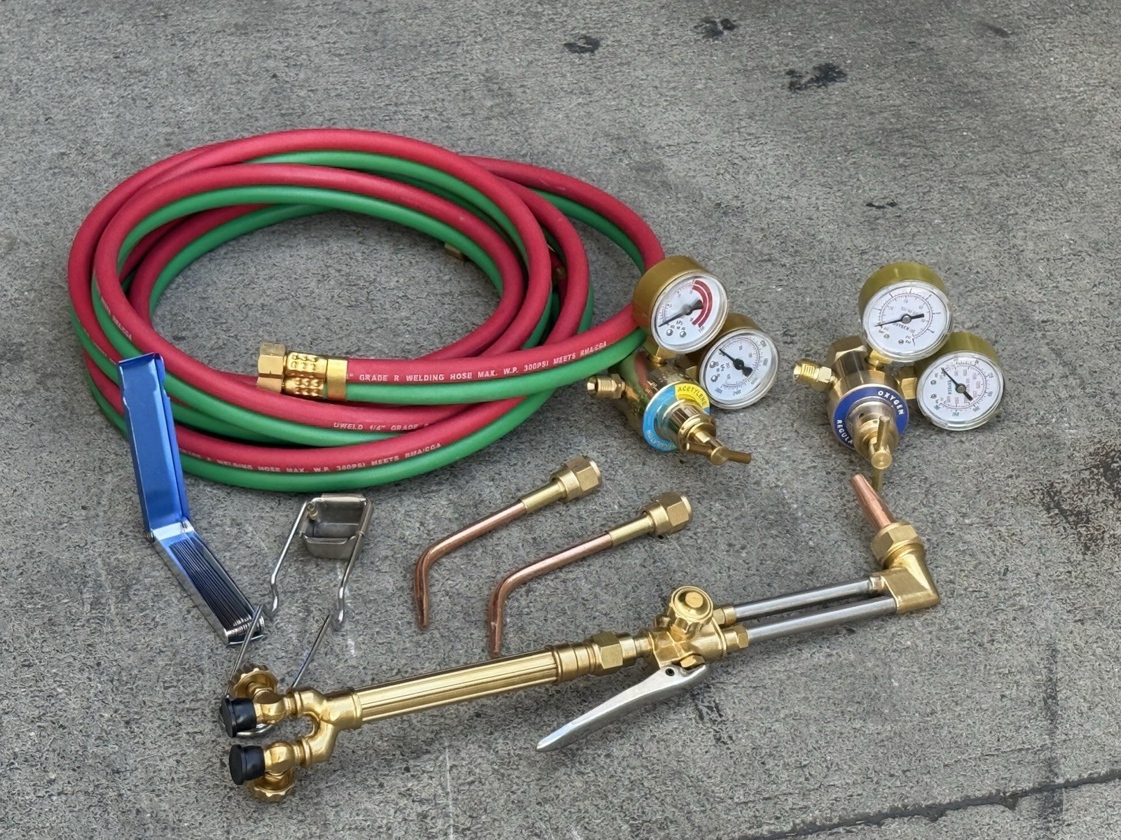HVAC Pro Oxygen & Acetylen Victor Type Welding & Torch Cutting Brazing Tool Set