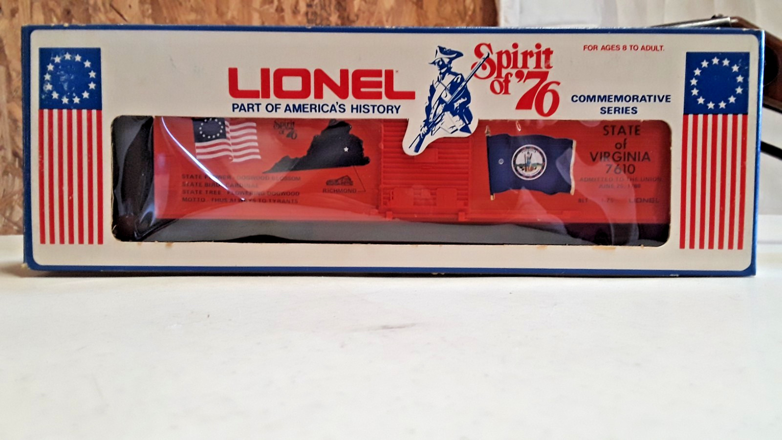 Lionel O Scale Spirit of 76 Commemorative Series State of Virginia 7610 (AA-661