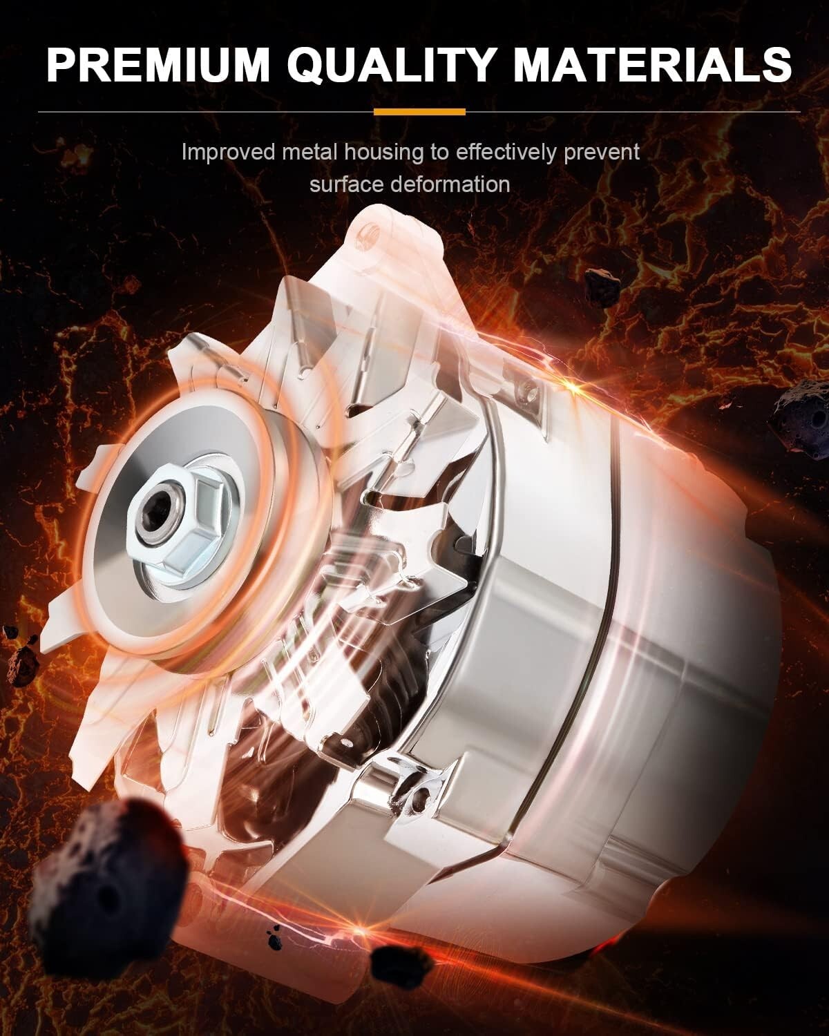 Alternator For Chrome BBC SBC Chevy 120Amp Street Rod GM 1 Wire 1975-1985 12V