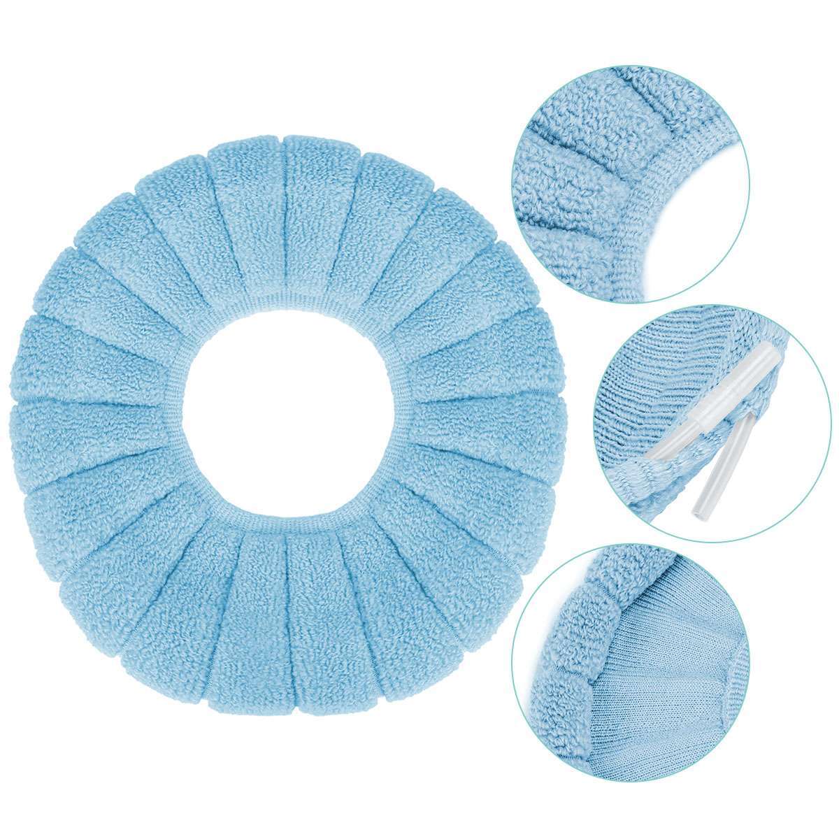 1/2/4x Bathroom Toilet Seat Closestool Cushion Washable Soft Cover Mats Warmer