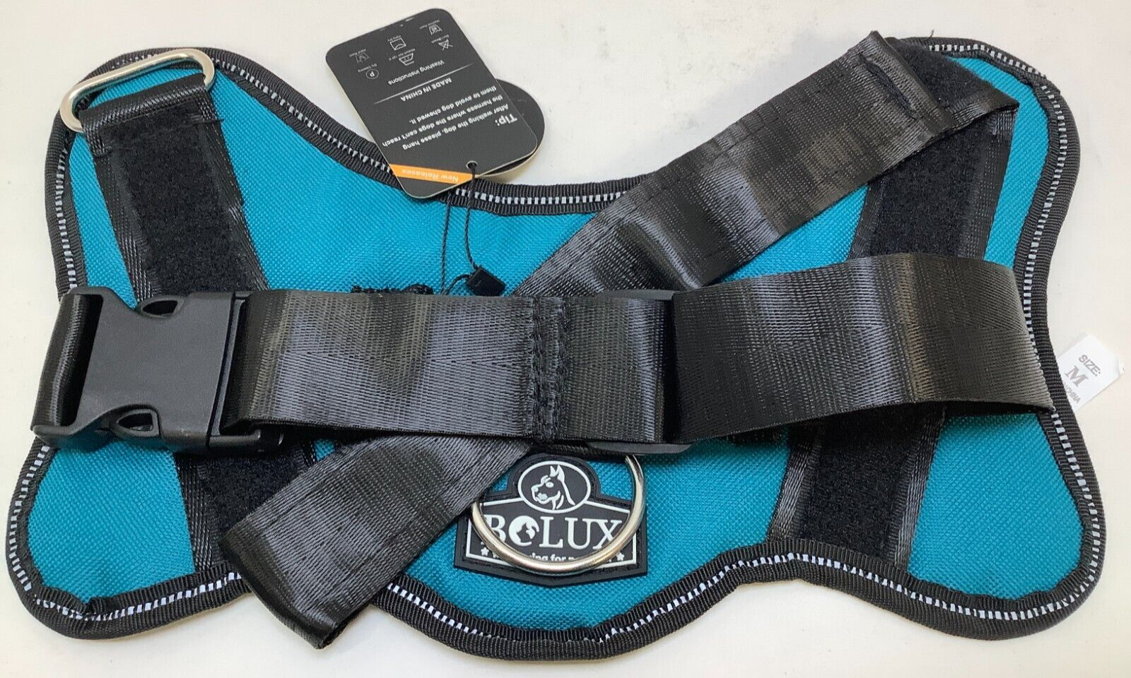 BOLUX Dog Harness, Turquoise, Size Medium, Free Shipping!!!