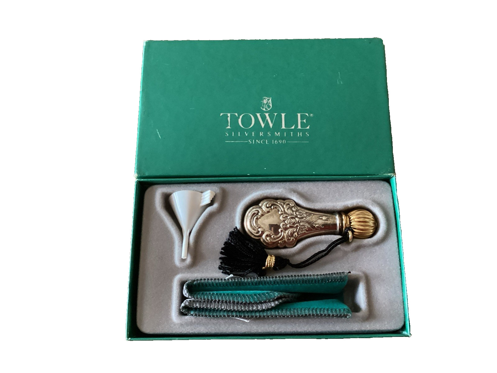 Towle Old Master Sterling Silver Travel Perfume Bottle in Original Box