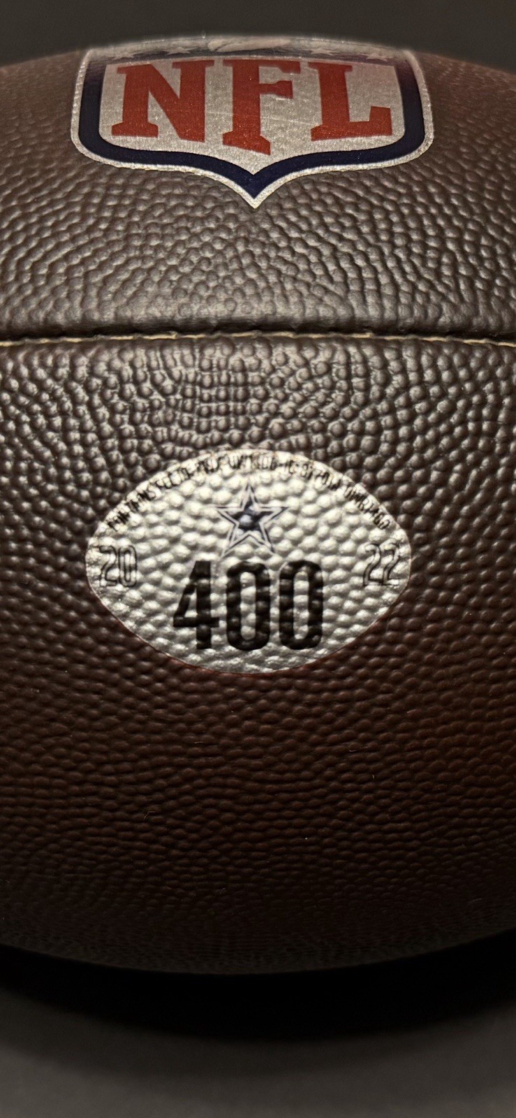 Dallas Cowboys 2022 Wilson Duke Football # 400 - Prepped