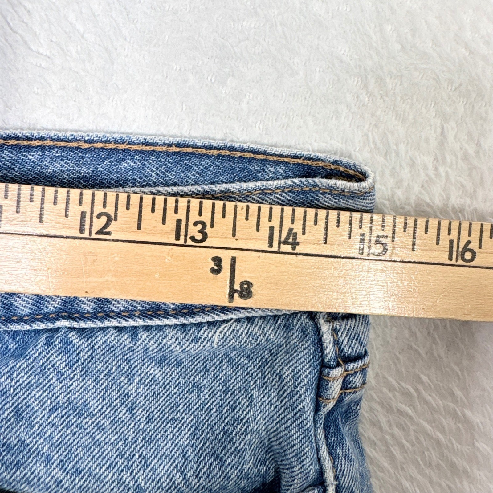 Levis Wedgie Straight Jeans Light Wash Raw Hem Womens 27 High Rise 100% Cotton