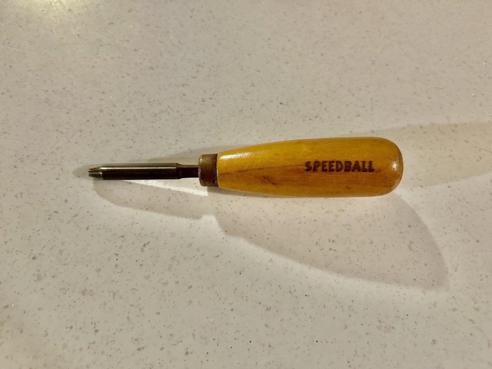 Vintage Doniger Italy Wood Carving Set 16pc Tools Speedball & Denim Roll