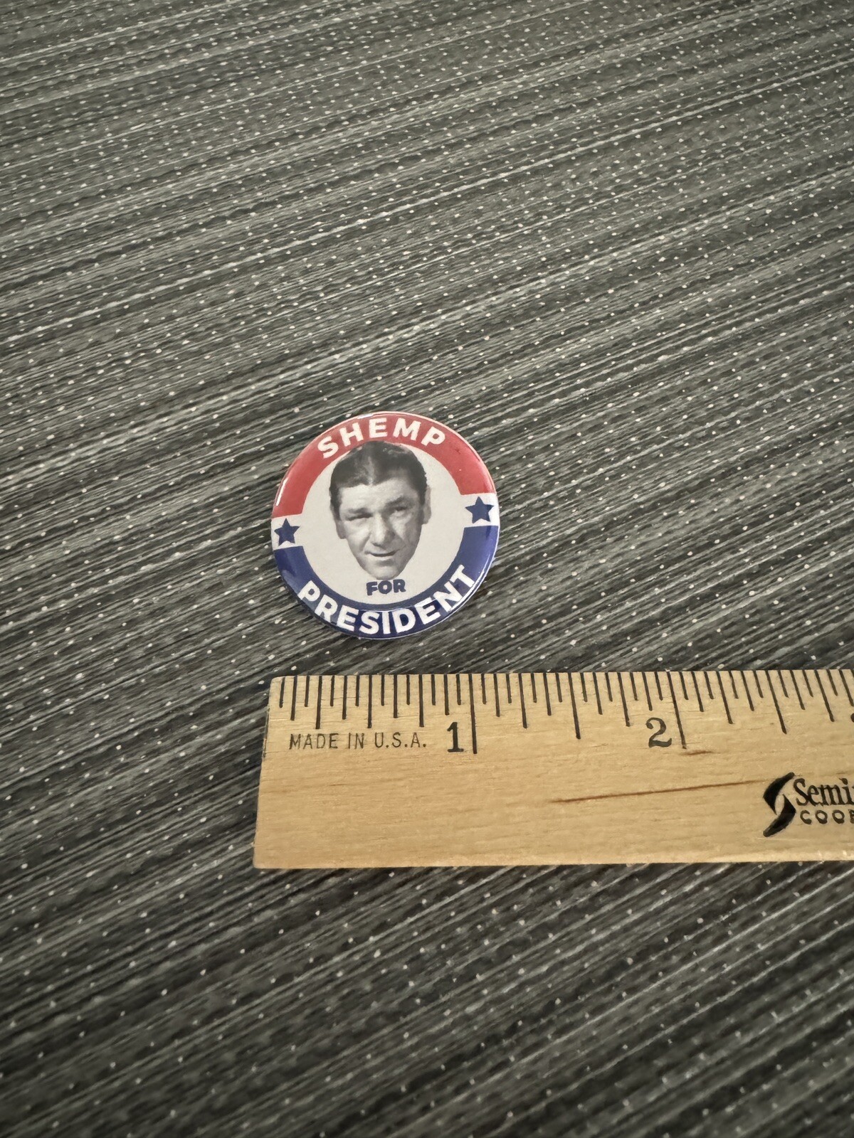 SHEMP For President 1.25" Pin Button Stooges