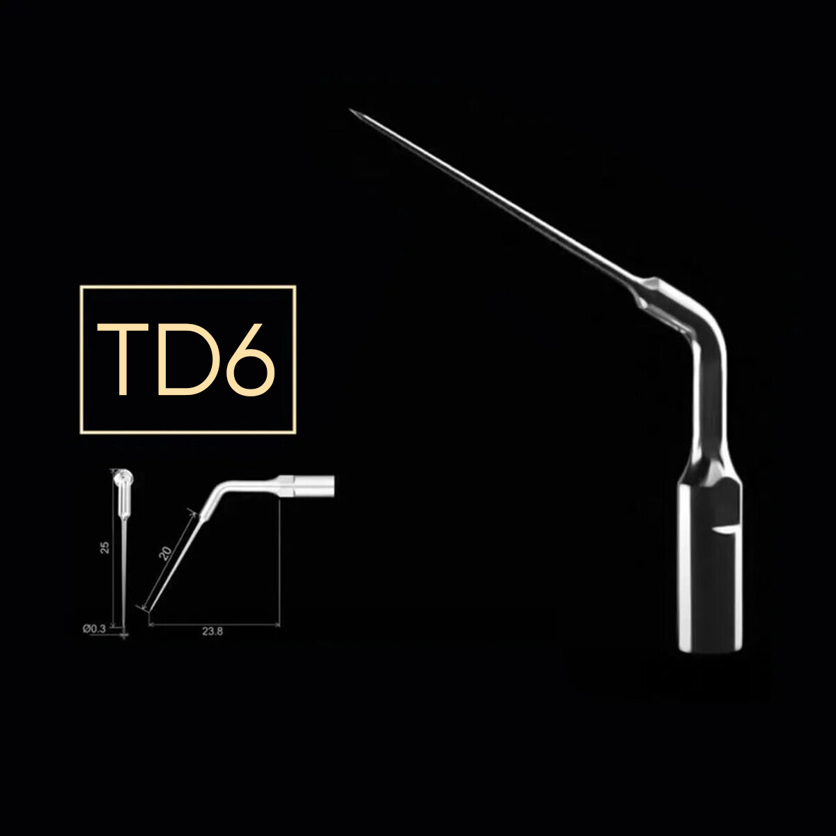 Woodpecker Dr Talal's Endo Kit Endodontic Ultrasonic Scaler Tips Kit Set TD1-TD6