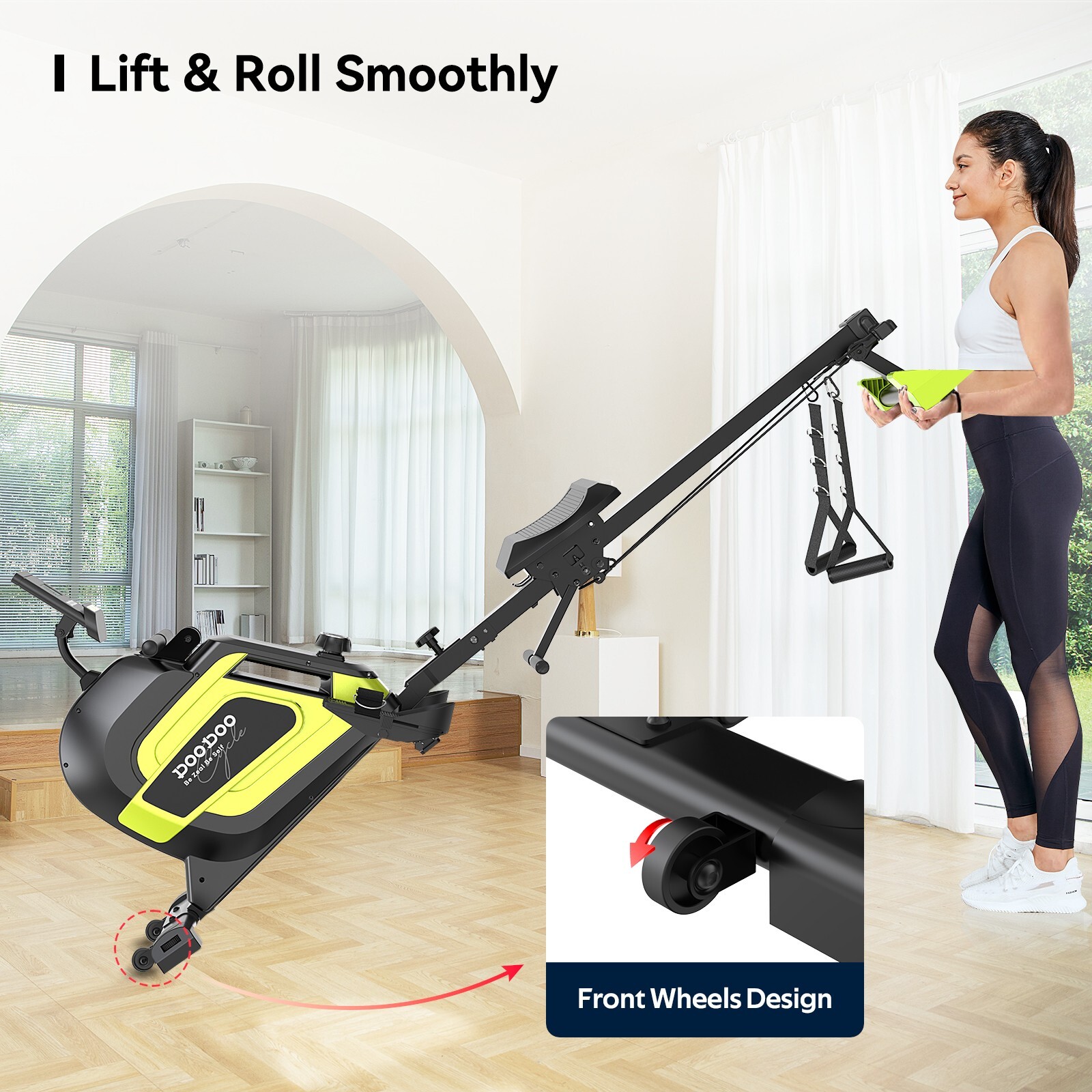 Magnetic Row Rowing Machine Concept 2 Rower Cardio Home Gym Exercise Equipment