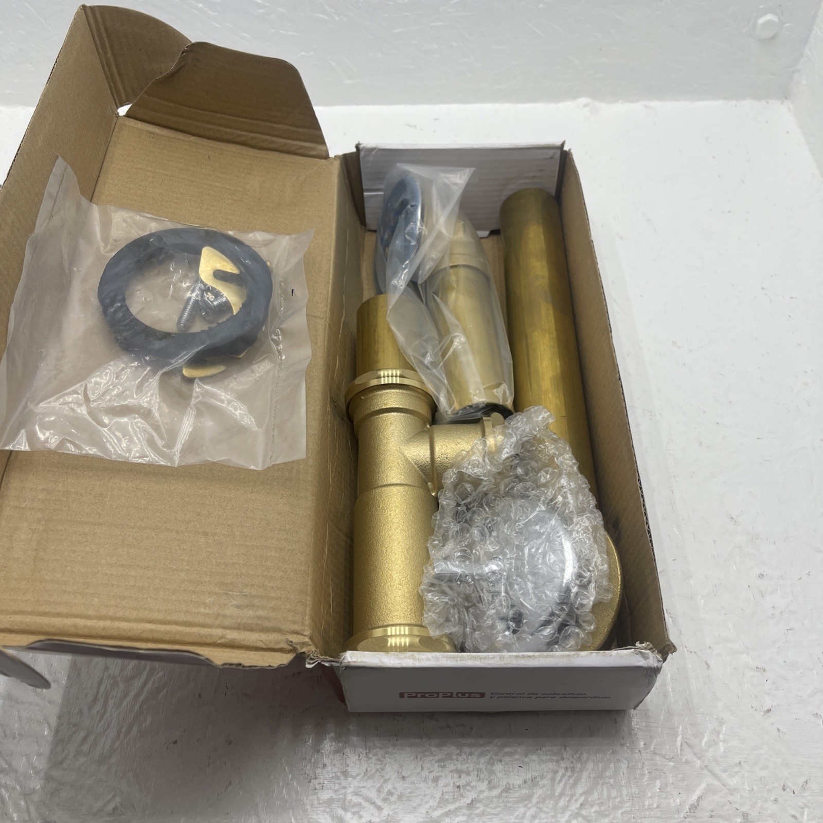 Proplus BD1520 Trip Lever Waste and Overflow 20 Gauge Brass Finish