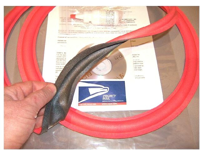 Cerwin Vega AT10, ATW10, CVT10, D2 10" Foam Surround Speaker Woofer Repair Kit