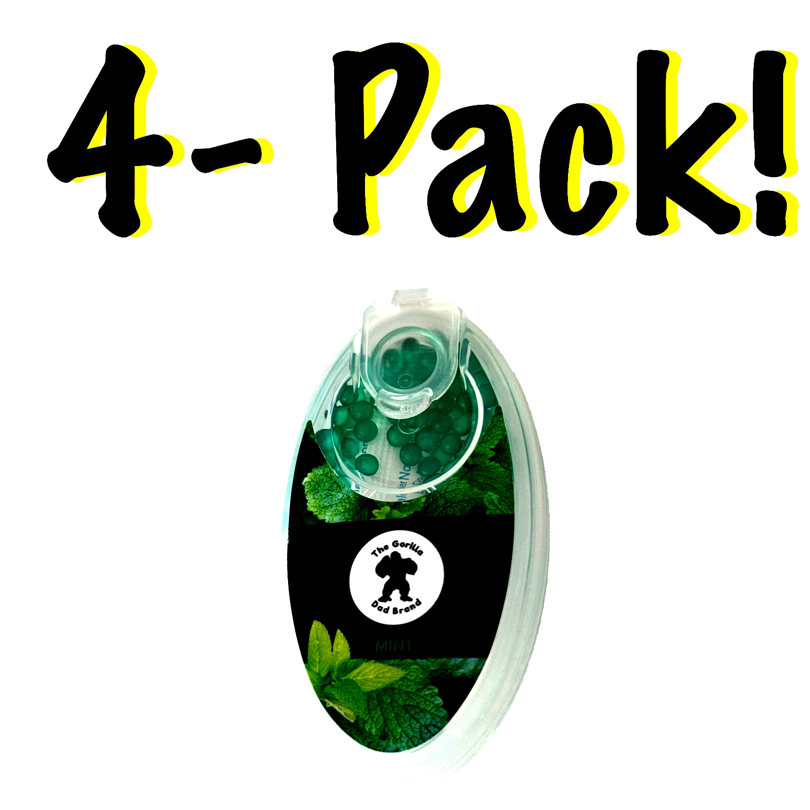 400 Count Green Mint Burst Beads - DIY Menthol Flavor Infusion Filter Capsules