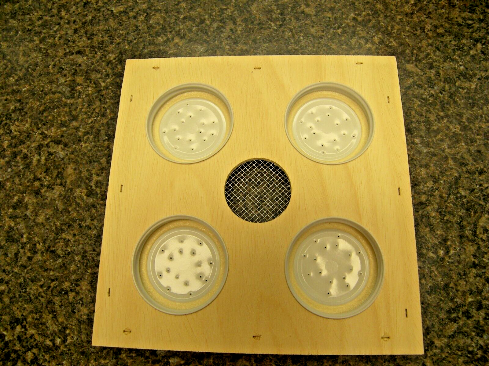 Top Beehive Feeder, Easy to Use and Convenient, 4 Jar Capacity New Handmade USA