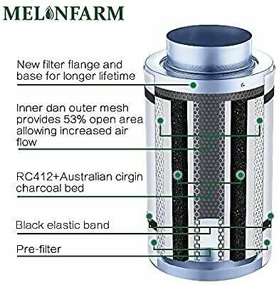 8" Air Carbon Filter And Odor Control Air Scrubber With 1050+IAV