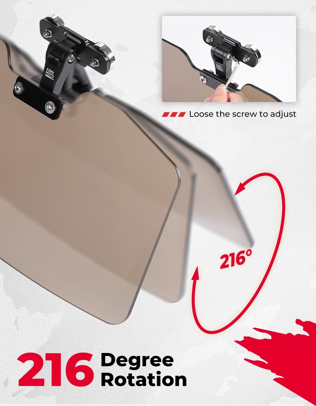 Pro-Fit Magnetic Sun Visor Tinted Sun Shade for Polaris Ranger Can-Am Defender