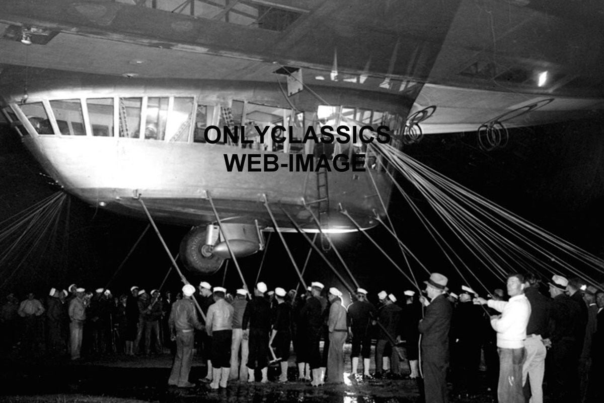 GERMAN AIRSHIP HINDENBURG DIRIGIBLE 34-4X6 PHOTOS LAKEHURST NJ AVIATION MILITARY