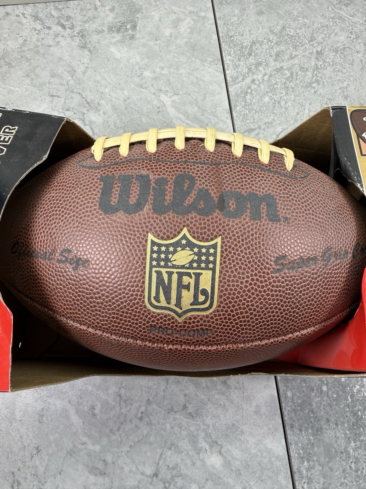 Wilson Football F1795 HDS NFL AFC NFC Official Size Super Grip Cover Pro Comp