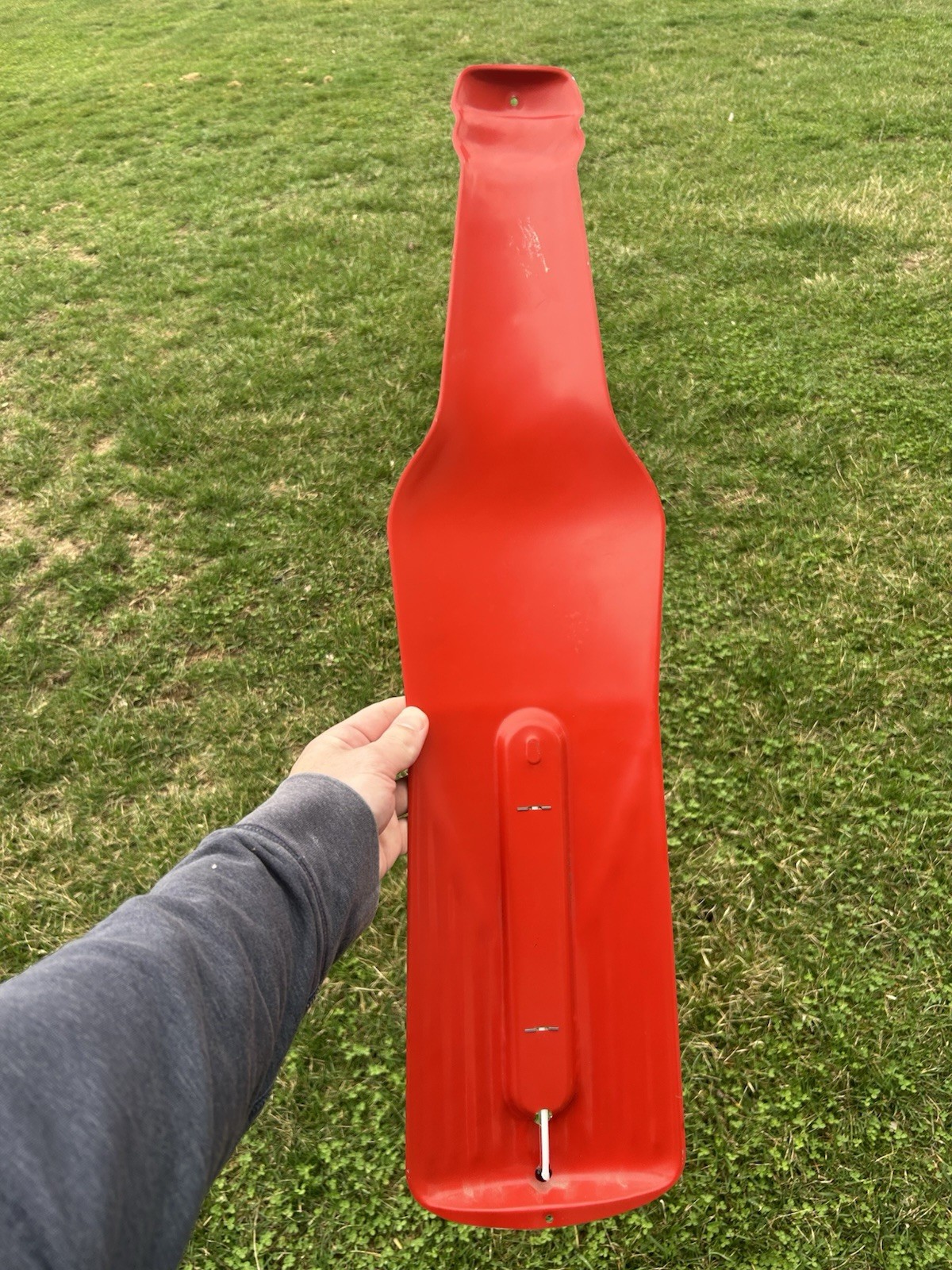 Orange Crush Bottle Thermometer Sign