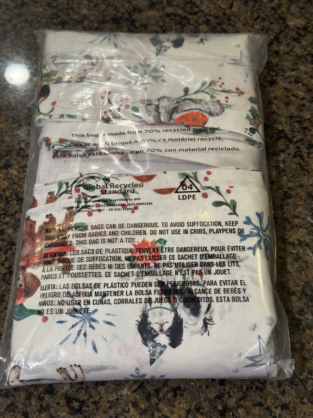 Pottery Barn Christmas Dog Printed Pillowcases, Multi, King, Set of 2