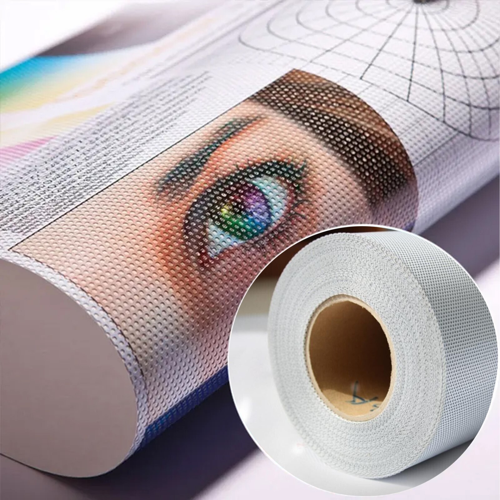 Perforated One Way Vision Printing Window Vinyl Eco-solvent Printers 54"x100ft.