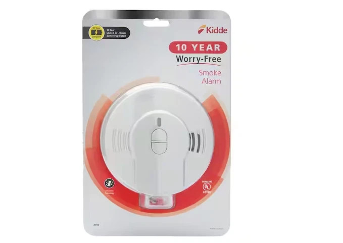 Kidde Smoke Alarm i9010 10-Year Battery Powered Ionization Smoke Detector SEALED