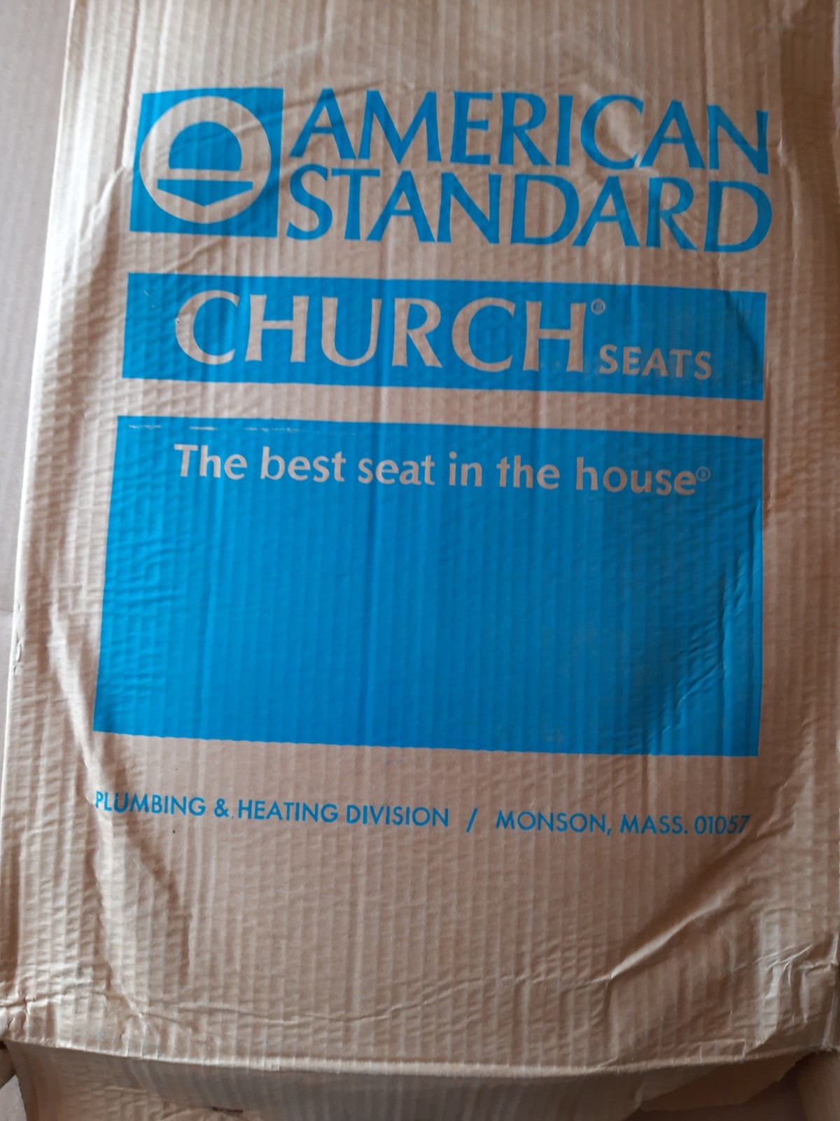 Toilet Seat American Standard Church Seat C-252 Elongated Bowl Off White