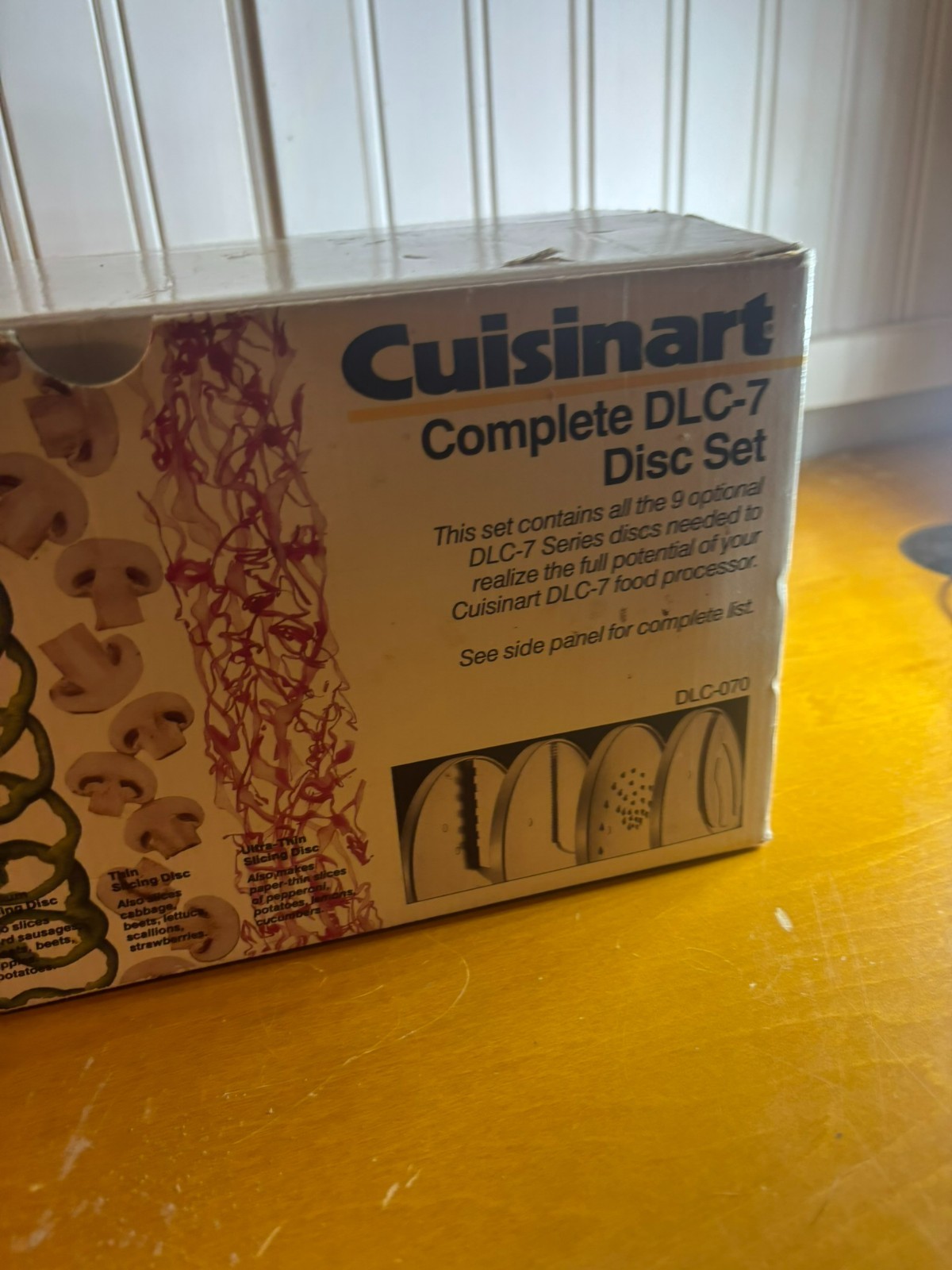 Cuisinart DLC-7 Complete 9 Blade Disc Set in Box EUC ~ Plus DLC-037 Med. Blade