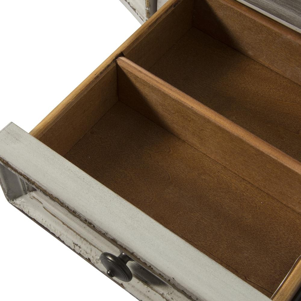 Magnolia Manor 3 Piece Vanity Set in Antique White