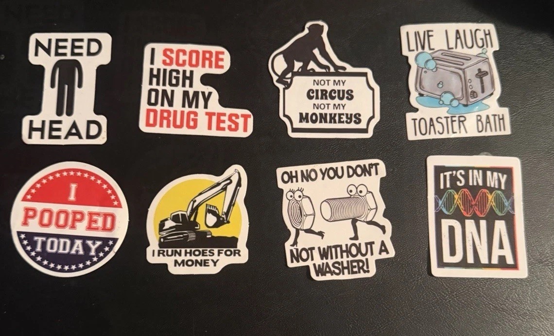 Lot Of 11 Hardhat Stickers And Decals For construction trades