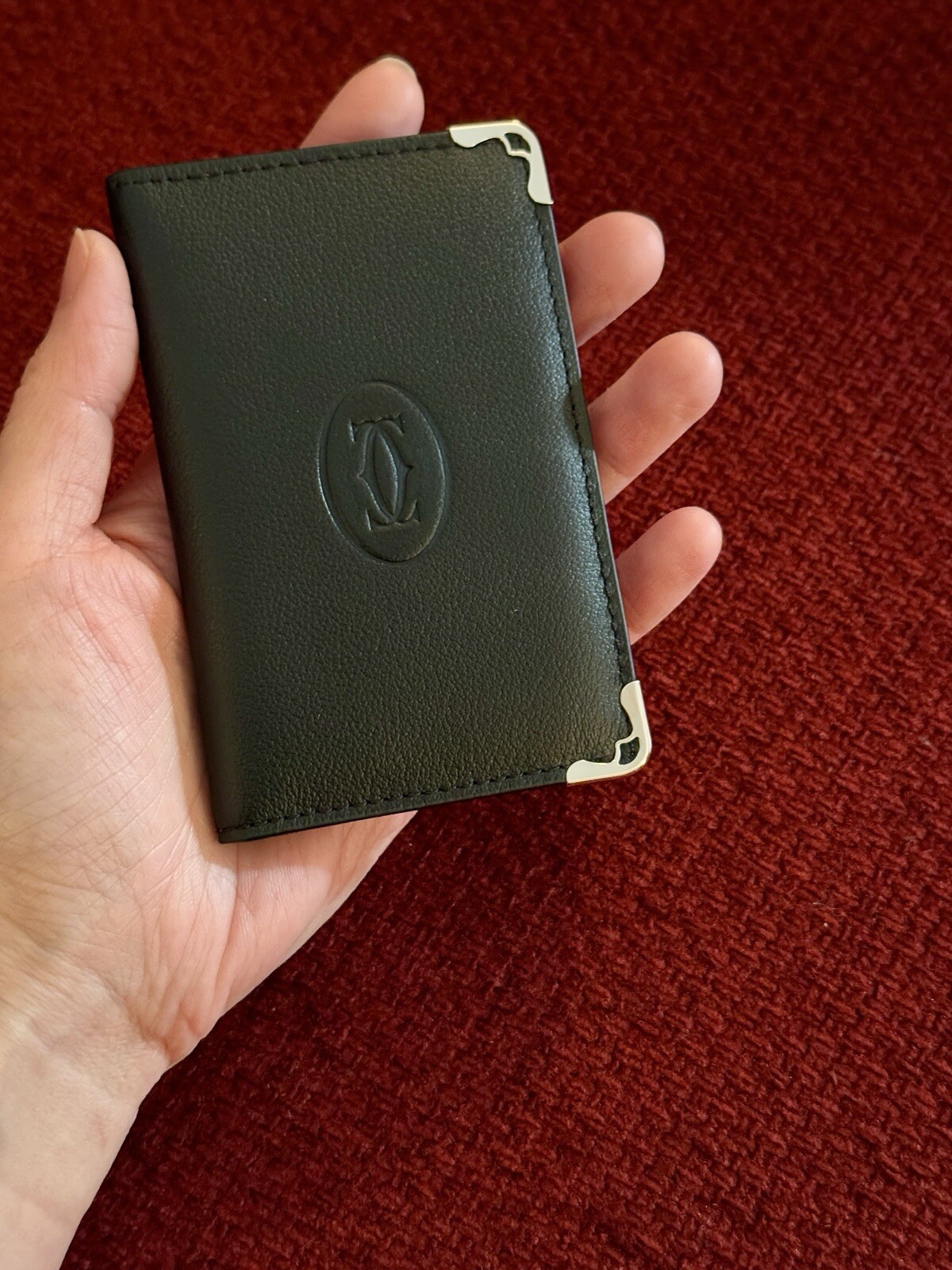 Cartier Cardholder Wallet Black Leather | NEW |Collectible Promotional AD Gift