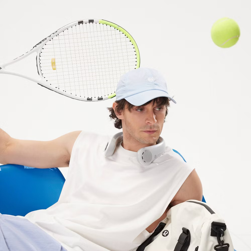 JISULIFE Portable Neck Fan Gray