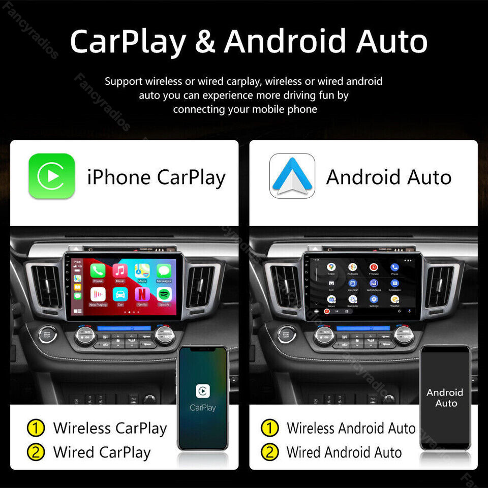 4+64GB For Toyota RAV4 2013-2018 Android 15.0 Car Stereo Radio Carplay GPS WIFI