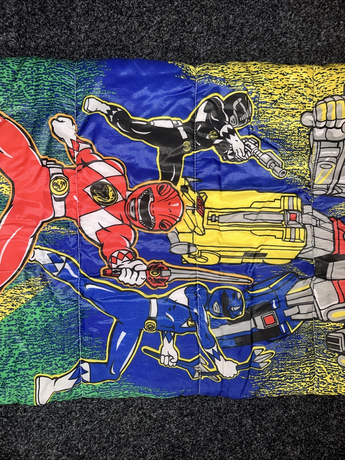 Vintage 1994 Mighty Morphin Power Rangers Sleeping Bag 30" x 57"