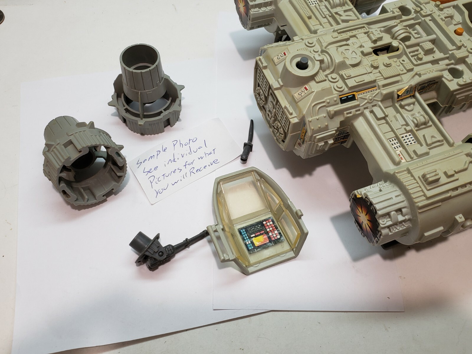 Y-Wing CHOOSE Canopy landing gear Struts Top Cannon Vintage Star Wars Engines