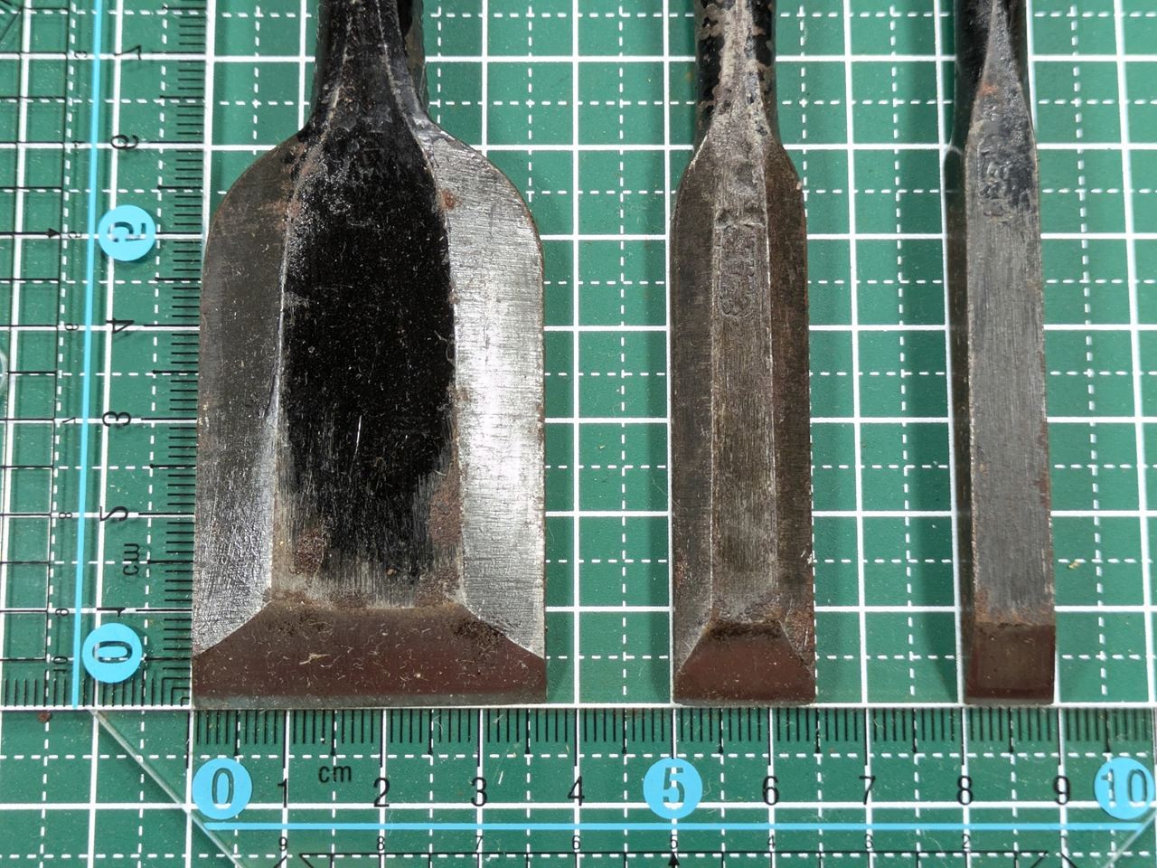 Japanese vintage chisel tataki Nomi Japan Signed Old 23.15.24.37.15.9 mm RB230